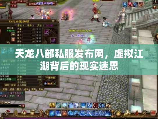 天龙八部私服发布网，虚拟江湖背后的现实迷思