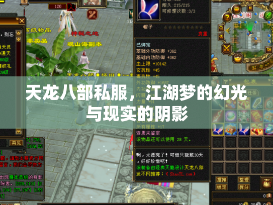 天龙八部私服，江湖梦的幻光与现实的阴影