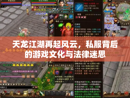 天龙江湖再起风云，私服背后的游戏文化与法律迷思