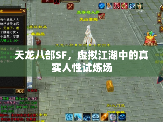 天龙八部SF，虚拟江湖中的真实人性试炼场