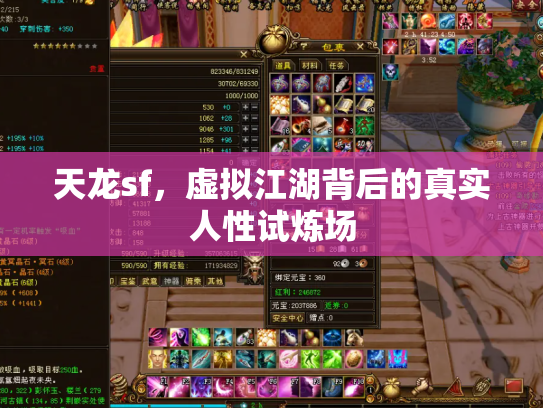 天龙sf，虚拟江湖背后的真实人性试炼场
