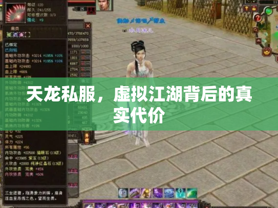 天龙私服，虚拟江湖背后的真实代价