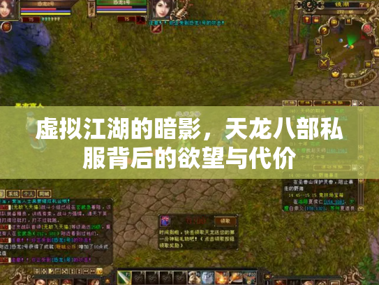 虚拟江湖的暗影，天龙八部私服背后的欲望与代价