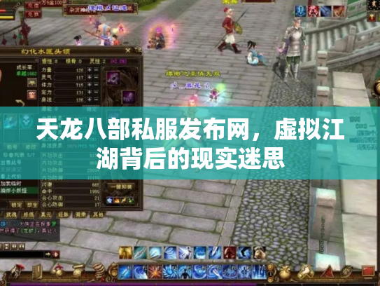天龙八部私服发布网，虚拟江湖背后的现实迷思