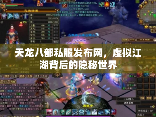 天龙八部私服发布网，虚拟江湖背后的隐秘世界