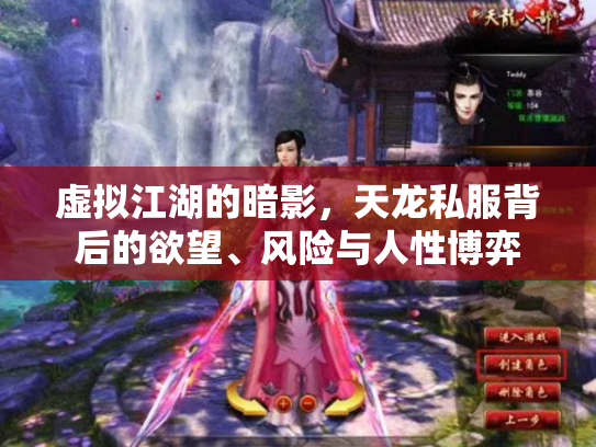 虚拟江湖的暗影，天龙私服背后的欲望、风险与人性博弈