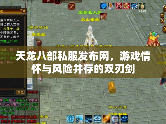 天龙八部私服发布网，游戏情怀与风险并存的双刃剑