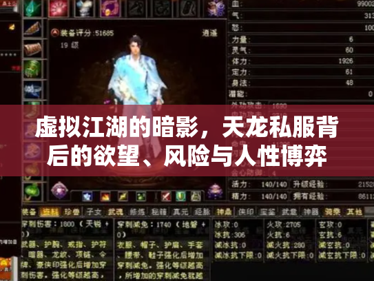 虚拟江湖的暗影，天龙私服背后的欲望、风险与人性博弈