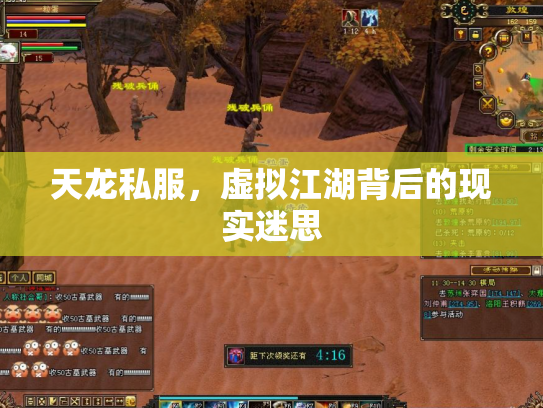 天龙私服，虚拟江湖背后的现实迷思
