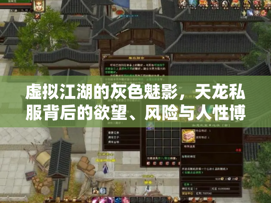 虚拟江湖的灰色魅影，天龙私服背后的欲望、风险与人性博弈
