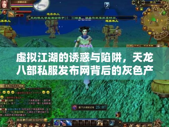 虚拟江湖的诱惑与陷阱，天龙八部私服发布网背后的灰色产业链