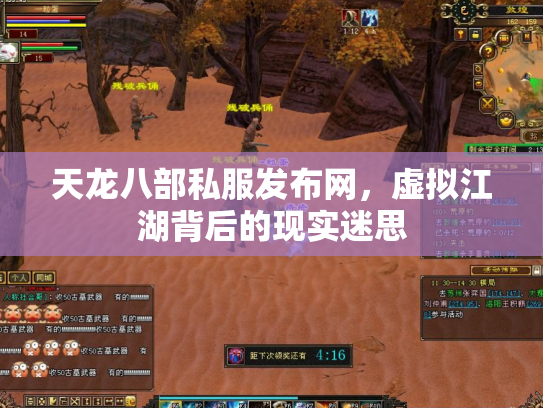 天龙八部私服发布网，虚拟江湖背后的现实迷思