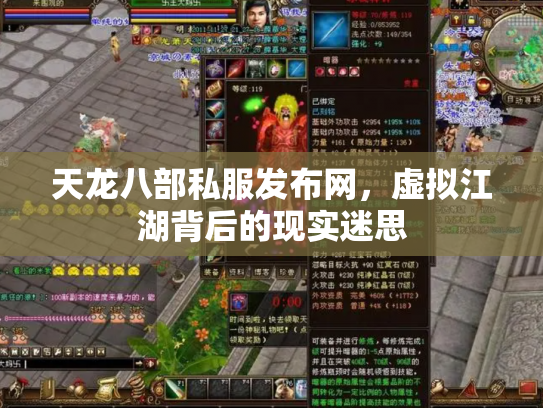 天龙八部私服发布网，虚拟江湖背后的现实迷思