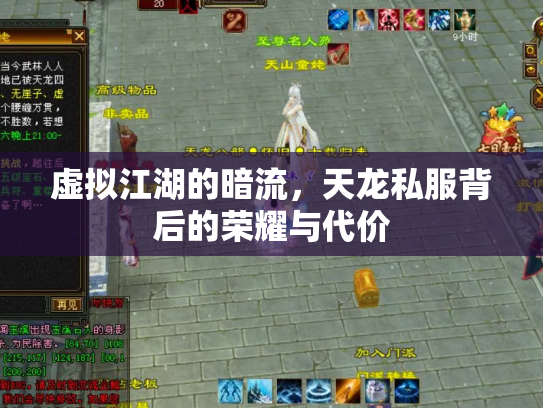 虚拟江湖的暗流，天龙私服背后的荣耀与代价