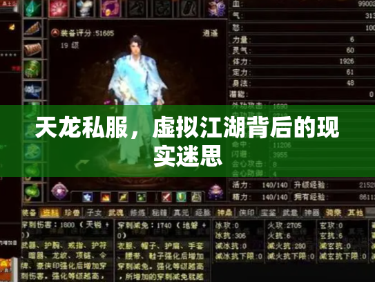 天龙私服，虚拟江湖背后的现实迷思