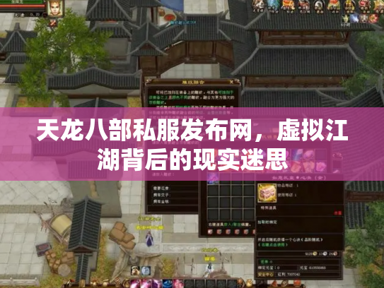 天龙八部私服发布网，虚拟江湖背后的现实迷思