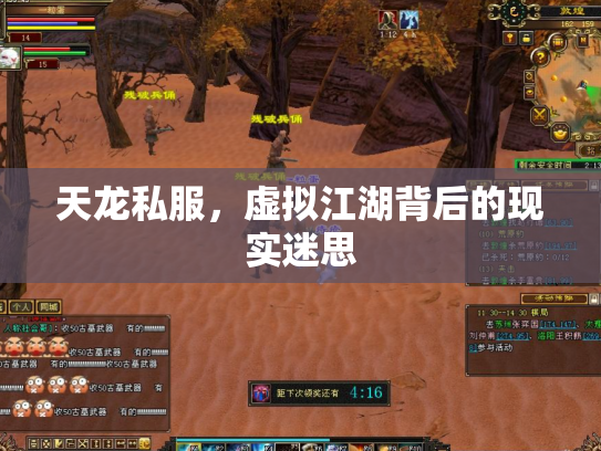 天龙私服，虚拟江湖背后的现实迷思