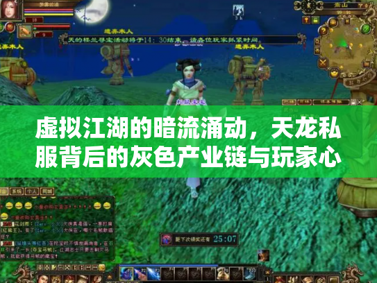 虚拟江湖的暗流涌动，天龙私服背后的灰色产业链与玩家心理博弈