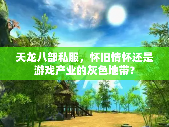 天龙八部私服，怀旧情怀还是游戏产业的灰色地带？