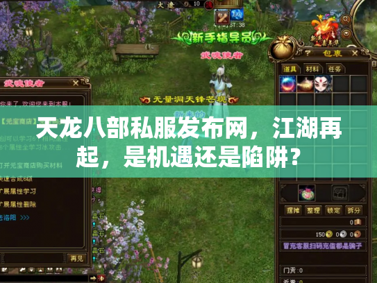 天龙八部私服发布网，江湖再起，是机遇还是陷阱？