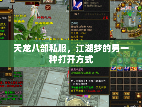 天龙八部私服，江湖梦的另一种打开方式
