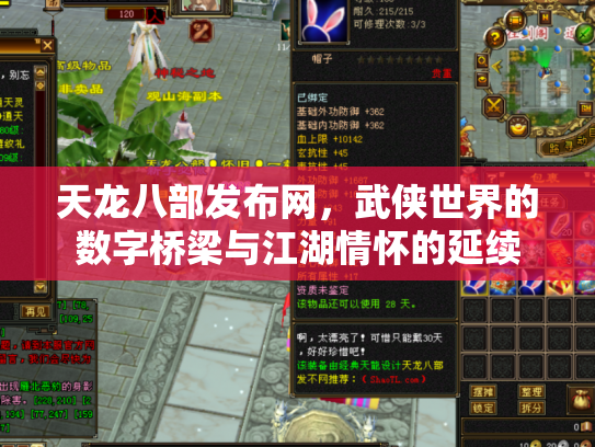 天龙八部发布网，武侠世界的数字桥梁与江湖情怀的延续