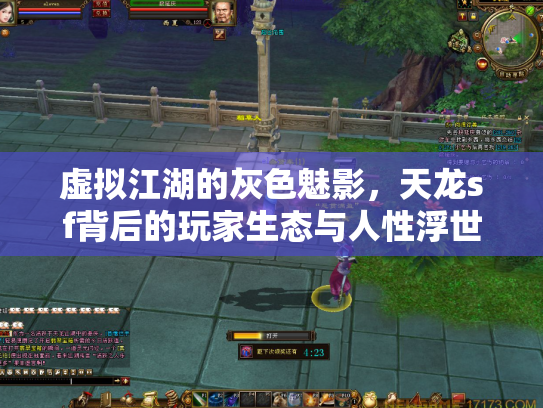 虚拟江湖的灰色魅影，天龙sf背后的玩家生态与人性浮世绘