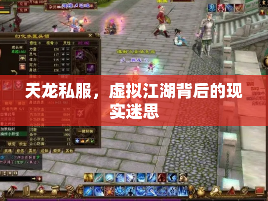 天龙私服，虚拟江湖背后的现实迷思