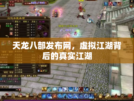 天龙八部发布网，虚拟江湖背后的真实江湖