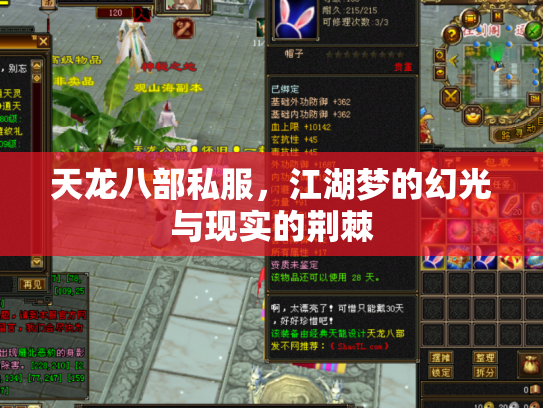 天龙八部私服，江湖梦的幻光与现实的荆棘