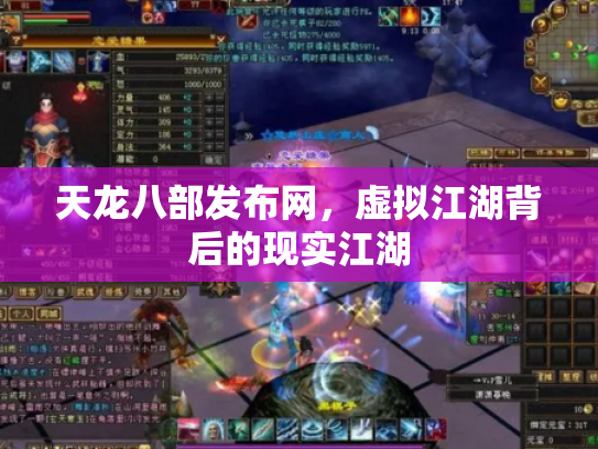 天龙八部发布网，虚拟江湖背后的现实江湖