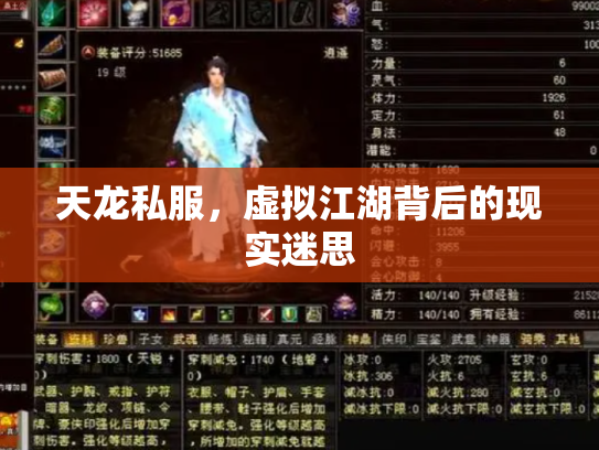 天龙私服，虚拟江湖背后的现实迷思