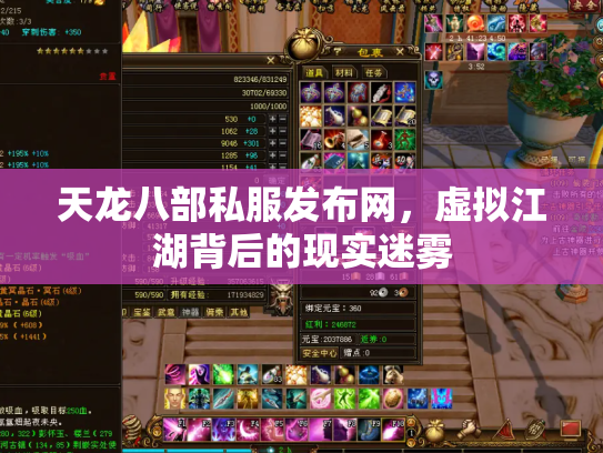 天龙八部私服发布网，虚拟江湖背后的现实迷雾