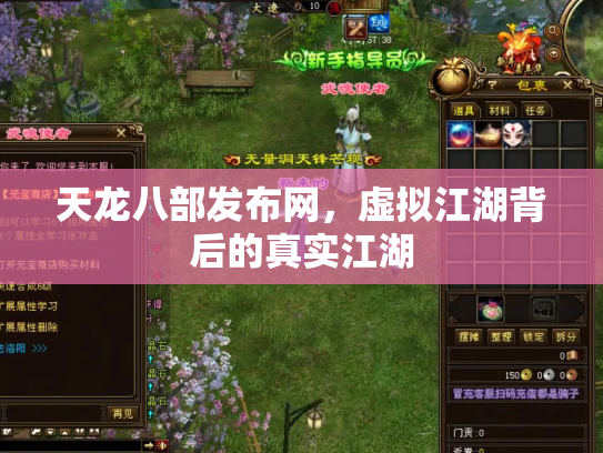 天龙八部发布网，虚拟江湖背后的真实江湖