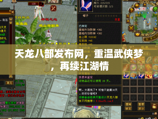 天龙八部发布网，重温武侠梦，再续江湖情