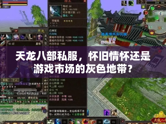 天龙八部私服，怀旧情怀还是游戏市场的灰色地带？