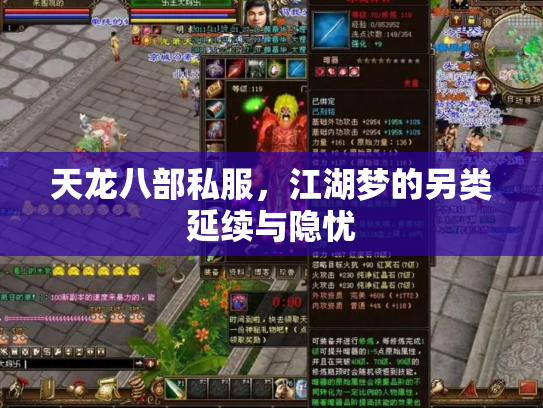 天龙八部私服，江湖梦的另类延续与隐忧