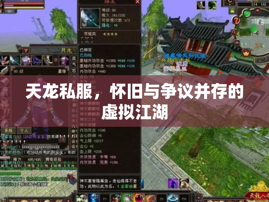 天龙私服，怀旧与争议并存的虚拟江湖