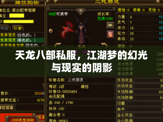 天龙八部私服，江湖梦的幻光与现实的阴影