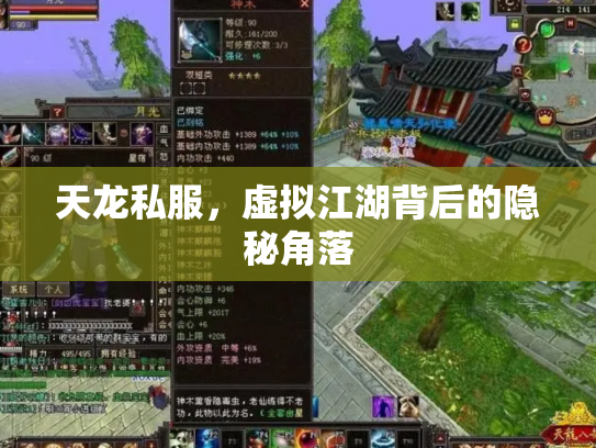 天龙私服，虚拟江湖背后的隐秘角落