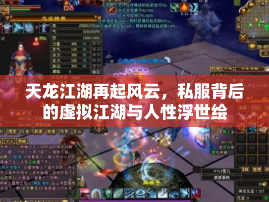 天龙江湖再起风云，私服背后的虚拟江湖与人性浮世绘