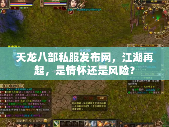 天龙八部私服发布网，江湖再起，是情怀还是风险？