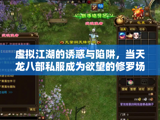 虚拟江湖的诱惑与陷阱，当天龙八部私服成为欲望的修罗场