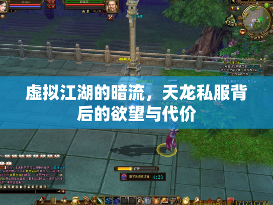 虚拟江湖的暗流，天龙私服背后的欲望与代价