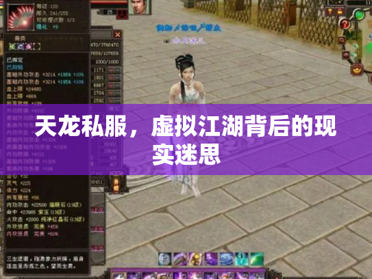 天龙私服，虚拟江湖背后的现实迷思