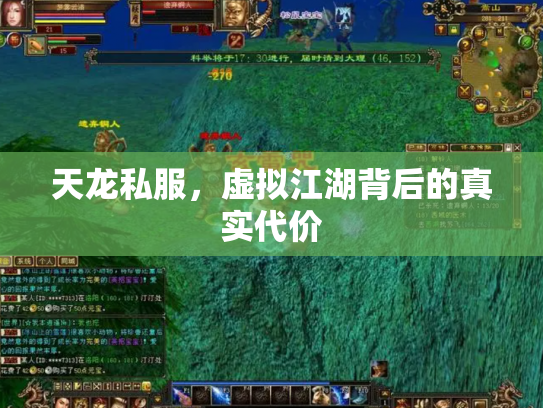 天龙私服，虚拟江湖背后的真实代价