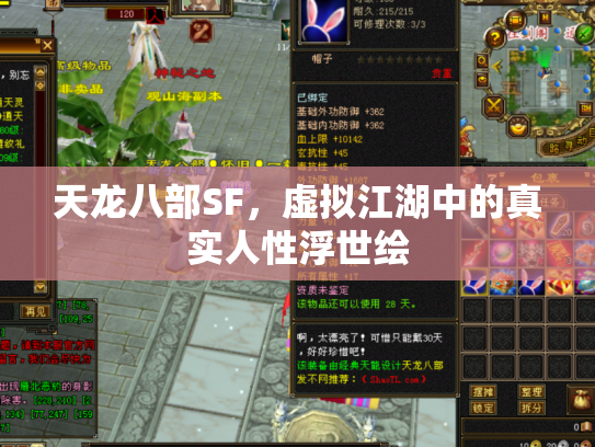 天龙八部SF，虚拟江湖中的真实人性浮世绘