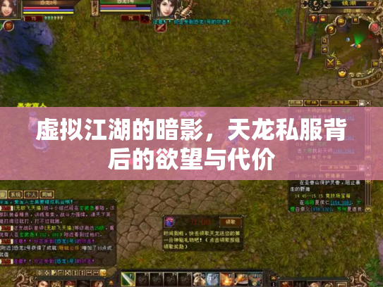虚拟江湖的暗影，天龙私服背后的欲望与代价