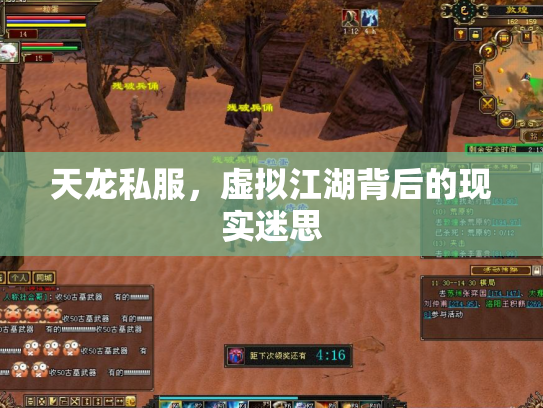 天龙私服，虚拟江湖背后的现实迷思