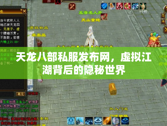 天龙八部私服发布网，虚拟江湖背后的隐秘世界